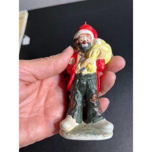 Vintage Santa Clown Ornament by Emmett Kelly Jr.  Flambro Collection